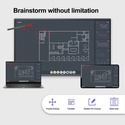 75“ H10-OEM 4K UHD Slimme Interactieve Vertoning van Touch screen de Interactieve Whiteboard