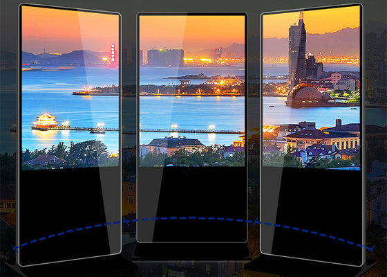 55 duim digitale signage die met touch screenlcd vertoning voor optie androïde systeem openluchtk adverteren