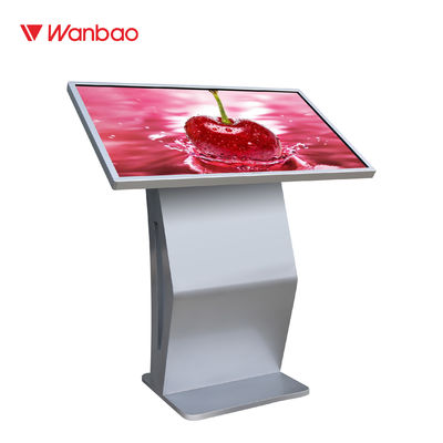 Horizontale Interactieve Touch screenkiosk 65 Duim voor Luchthaven Reclame