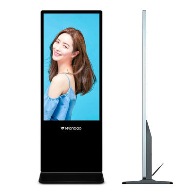 Het Touche screen van de Tribuneandroid van de 55 Duimvloer toont Uiterst dunne Lcd van Reclamespelers Digitale Signage