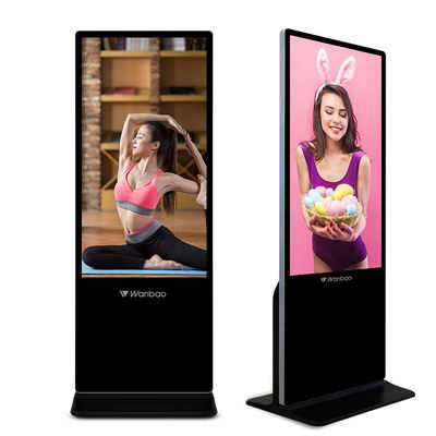 Touch screenandroid Aangemaakte Glas vertoning 55 van de reclamekiosk“