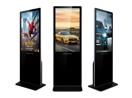 Wifi ultra Slanke Binnenlcd Digitale Signage Reclamekiosk met Aangemaakt Glas
